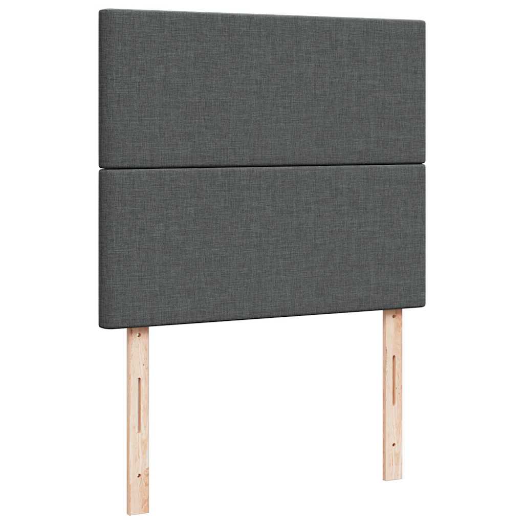 vidaXL Struttura Letto Pouf con Materasso 120x200 cm in Tessuto