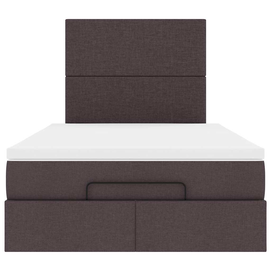 vidaXL Struttura Letto Pouf con Materasso 120x200 cm in Tessuto