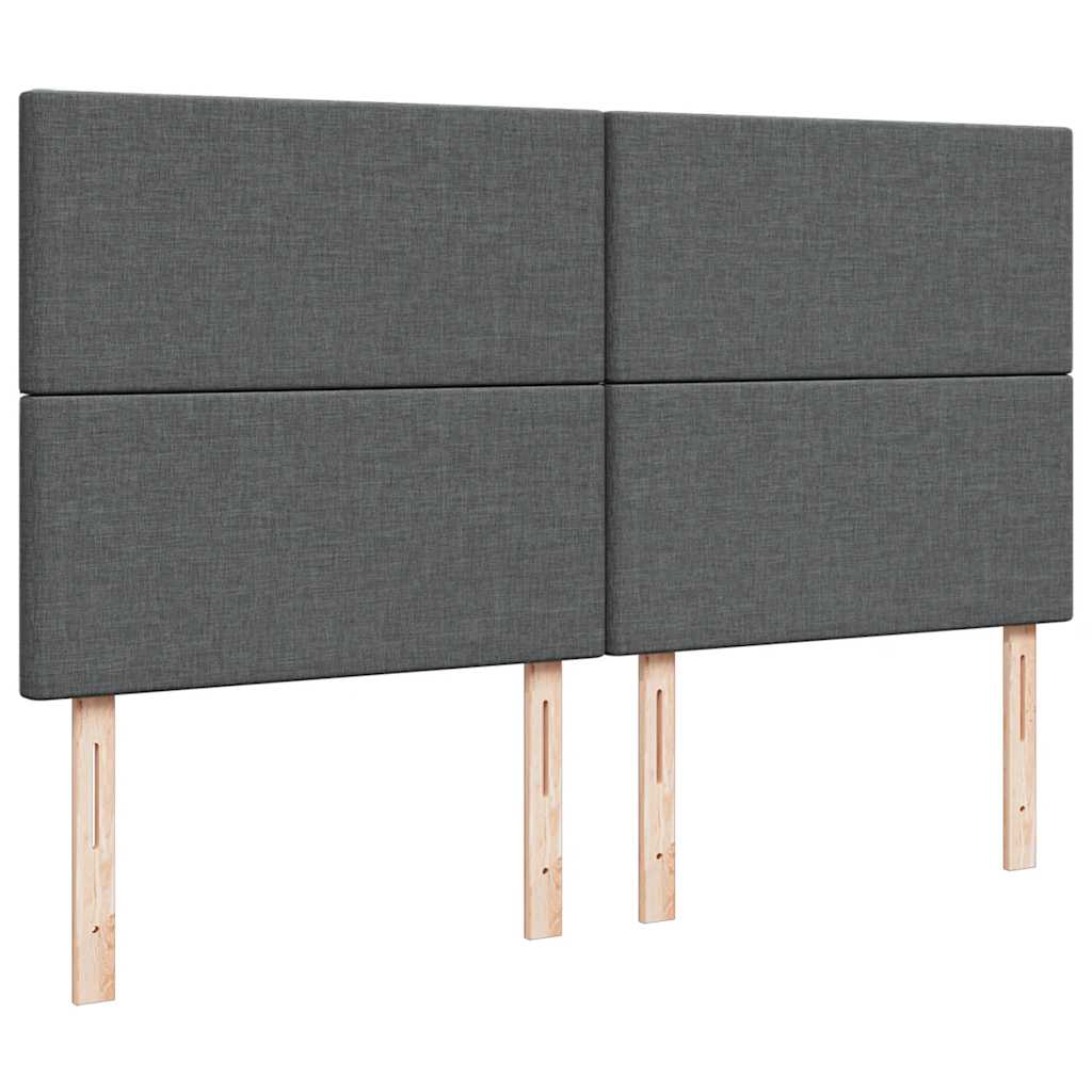 vidaXL Struttura Letto Pouf con Materasso 160x200 cm in Tessuto