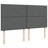 vidaXL Struttura Letto Pouf con Materasso 160x200 cm in Tessuto