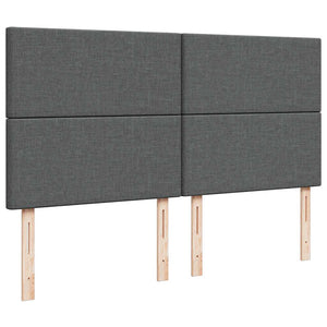 vidaXL Struttura Letto Pouf con Materasso 160x200 cm in Tessuto