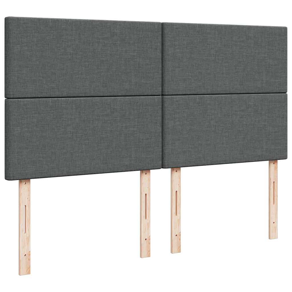 vidaXL Struttura Letto Pouf con Materasso 180x200 cm in Tessuto