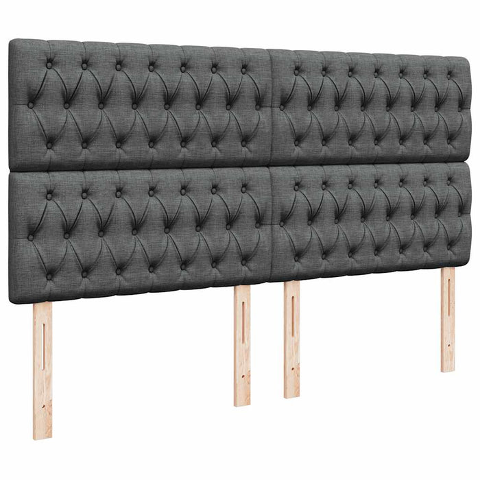 Struttura Letto Pouf con Materasso 160x200 cm in Tessuto