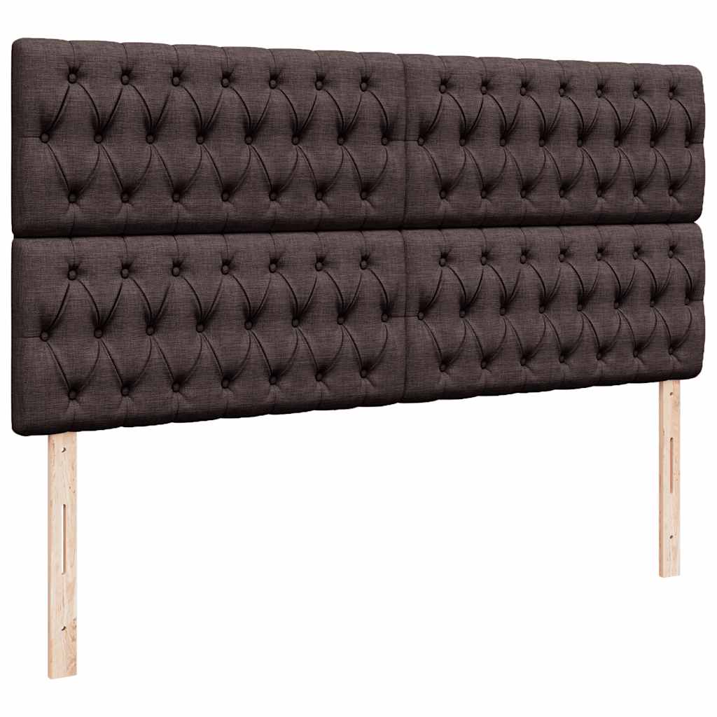 Struttura Letto Pouf con Materassi 200x200 cm in Tessuto