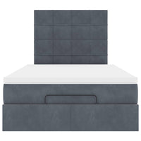 vidaXL Struttura Letto Pouf con Materassi 120x200 cm Velluto