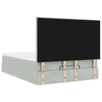 Struttura Letto Pouf con Materassi 140x200 cm in Velluto 3314324