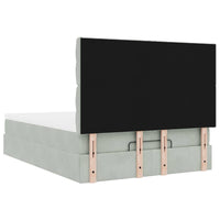 Struttura Letto Pouf con Materassi 140x190 cm Velluto 3314390