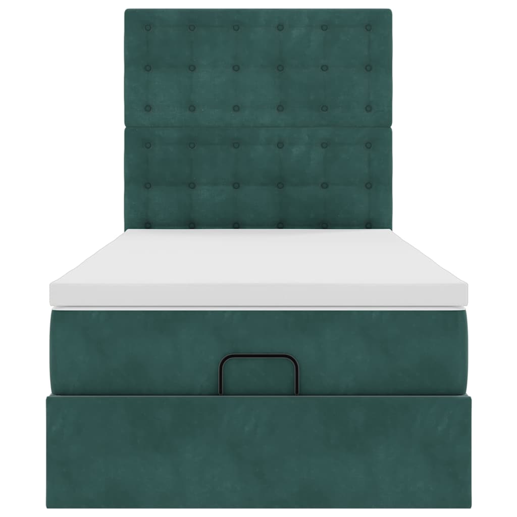 Struttura Letto Pouf con Materassi 80x200 cm Velluto 3314429
