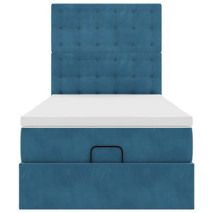 Struttura Letto Pouf con Materassi 80x200 cm Velluto 3314430
