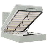 Struttura Letto Pouf con Materassi 120x190 cm Velluto 3314450