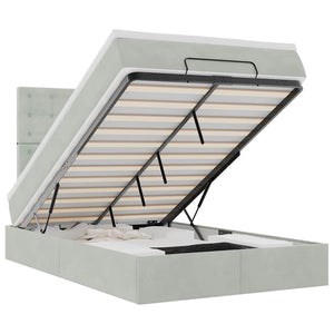 Struttura Letto Pouf con Materassi 120x190 cm Velluto 3314450