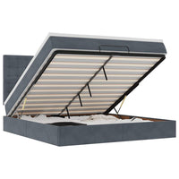 vidaXL Struttura Letto Pouf con Materassi 180x200 cm Velluto