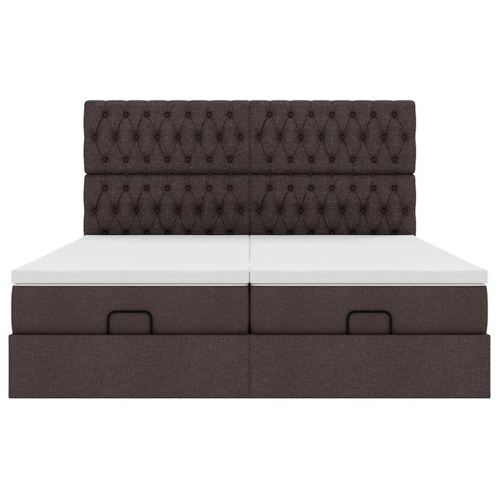 Struttura Letto Pouf con Materassi 180x200 cm in Tessuto 3314565