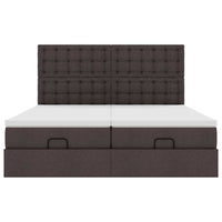 Struttura Letto Pouf con Materassi 160x200 cm in Tessuto 3314579