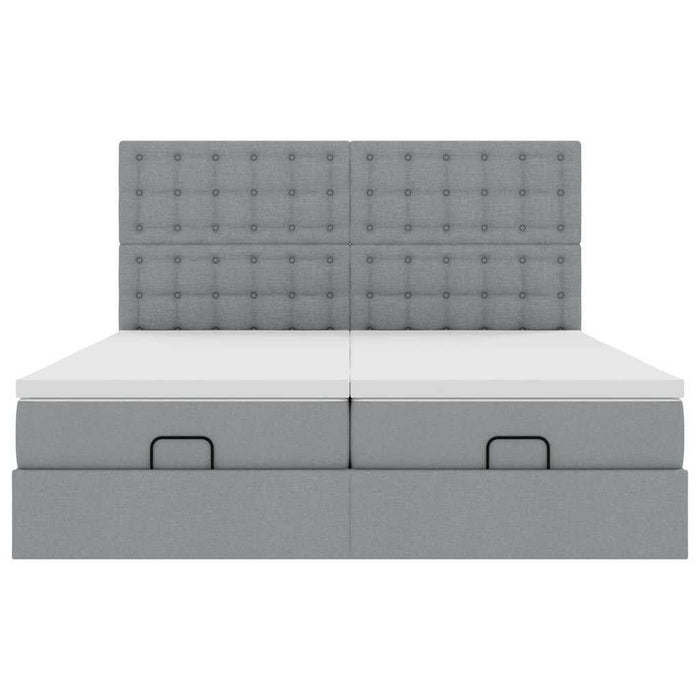 Struttura Letto Pouf con Materassi 180x200 cm in Tessuto 3314583