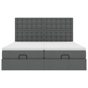 Struttura Letto Pouf con Materassi 180x200 cm in Tessuto 3314584