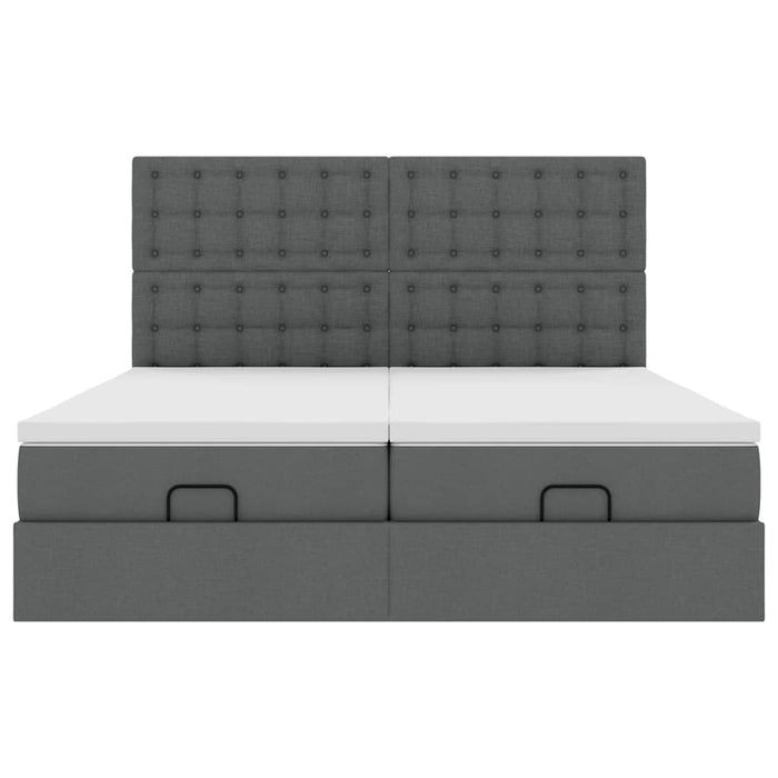 Struttura Letto Pouf con Materassi 180x200 cm in Tessuto 3314584