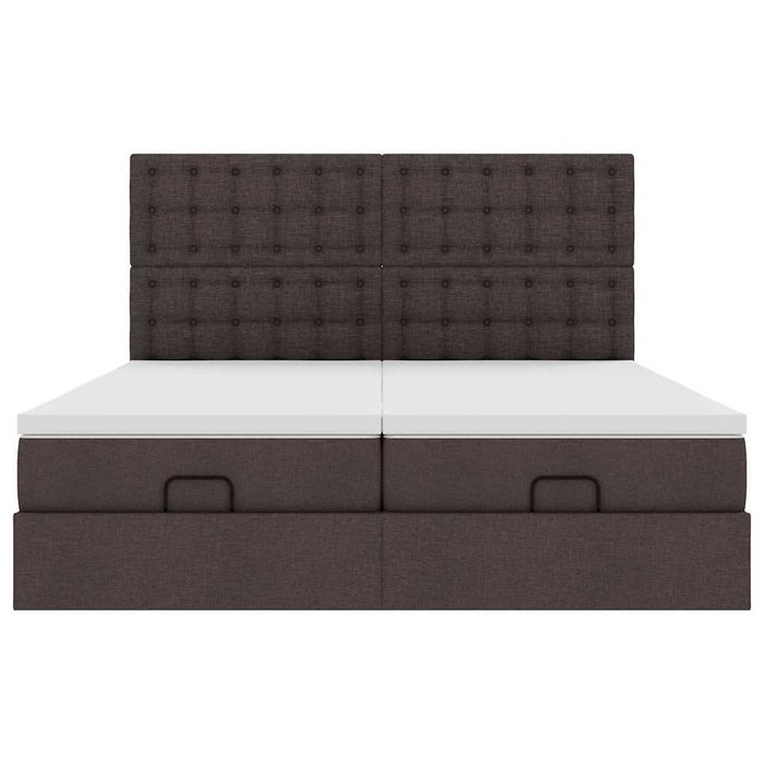 Struttura Letto Pouf con Materassi 180x200 cm in Tessuto 3314586