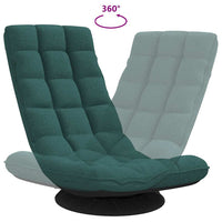 vidaXL Sedia da Terra Girevole Verde Scuro 70x51x79 cm in Tessuto