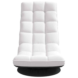 Sedia da Terra Girevole Bianco 70x51x79 cm in Tessuto 4019730