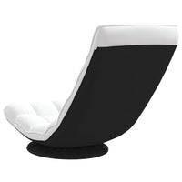 Sedia da Terra Girevole Bianco 70x51x79 cm in Tessuto