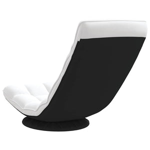 Sedia da Terra Girevole Bianco 70x51x79 cm in Tessuto