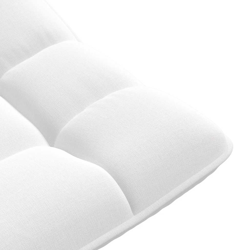 Sedia da Terra Girevole Bianco 70x51x79 cm in Tessuto 4019730