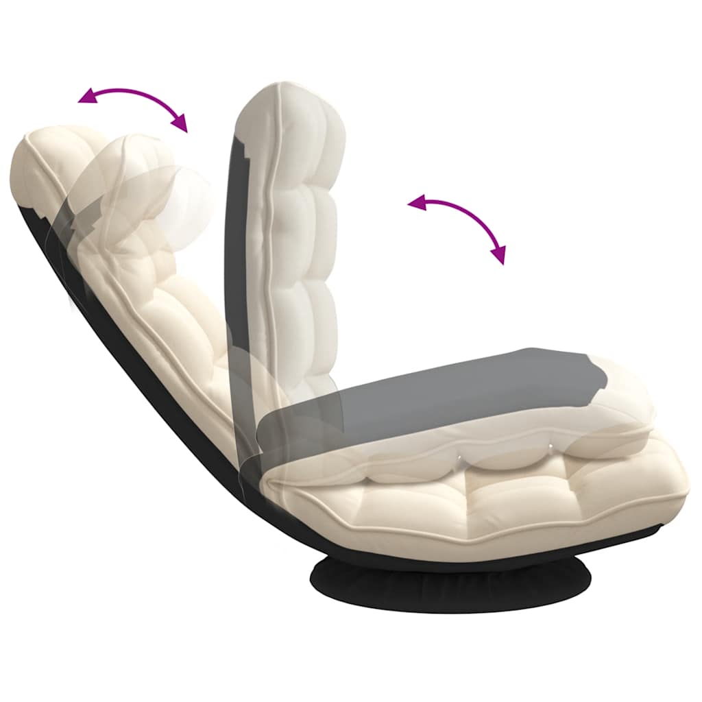 Sedia da Terra Girevole in Lino 70x51x79 cm