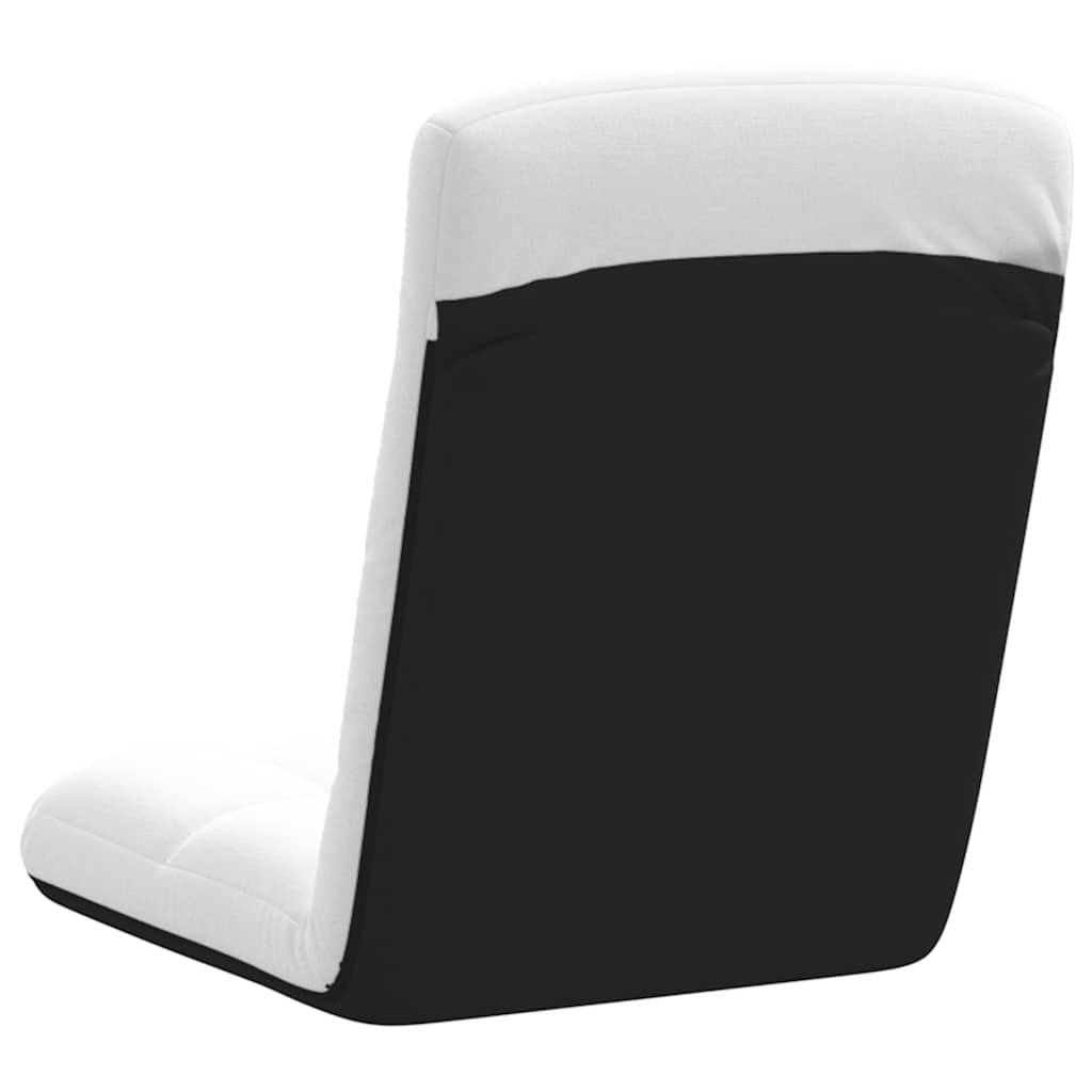 vidaXL Sedia da Terra Pieghevole Bianco 71x51x62 cm in Tessuto