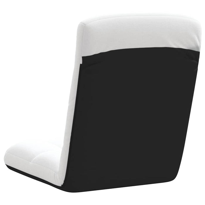 vidaXL Sedia da Terra Pieghevole Bianco 71x51x62 cm in Tessuto