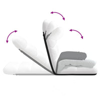 vidaXL Sedia da Terra Pieghevole Bianco 71x51x62 cm in Tessuto