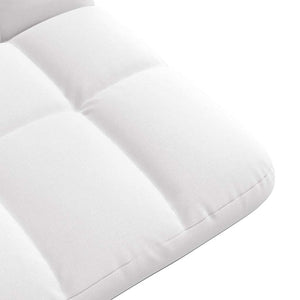 vidaXL Sedia da Terra Pieghevole Bianco 71x51x62 cm in Tessuto