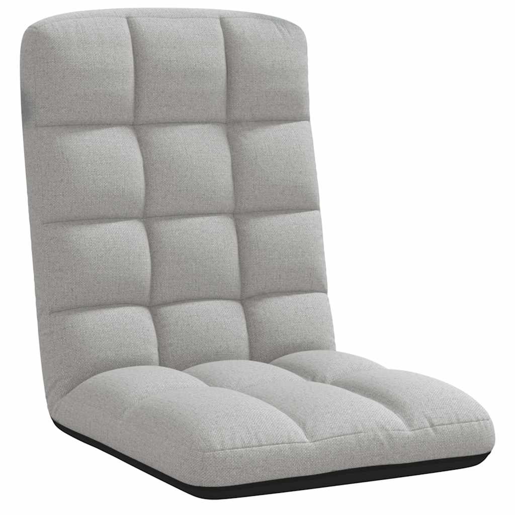 Sedia da Terra Pieghevole Grigio Nuvola 71x51x62 cm in Tessuto