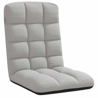 Sedia da Terra Pieghevole Grigio Nuvola 71x51x62 cm in Tessuto