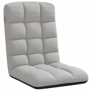 Sedia da Terra Pieghevole Grigio Nuvola 71x51x62 cm in Tessuto