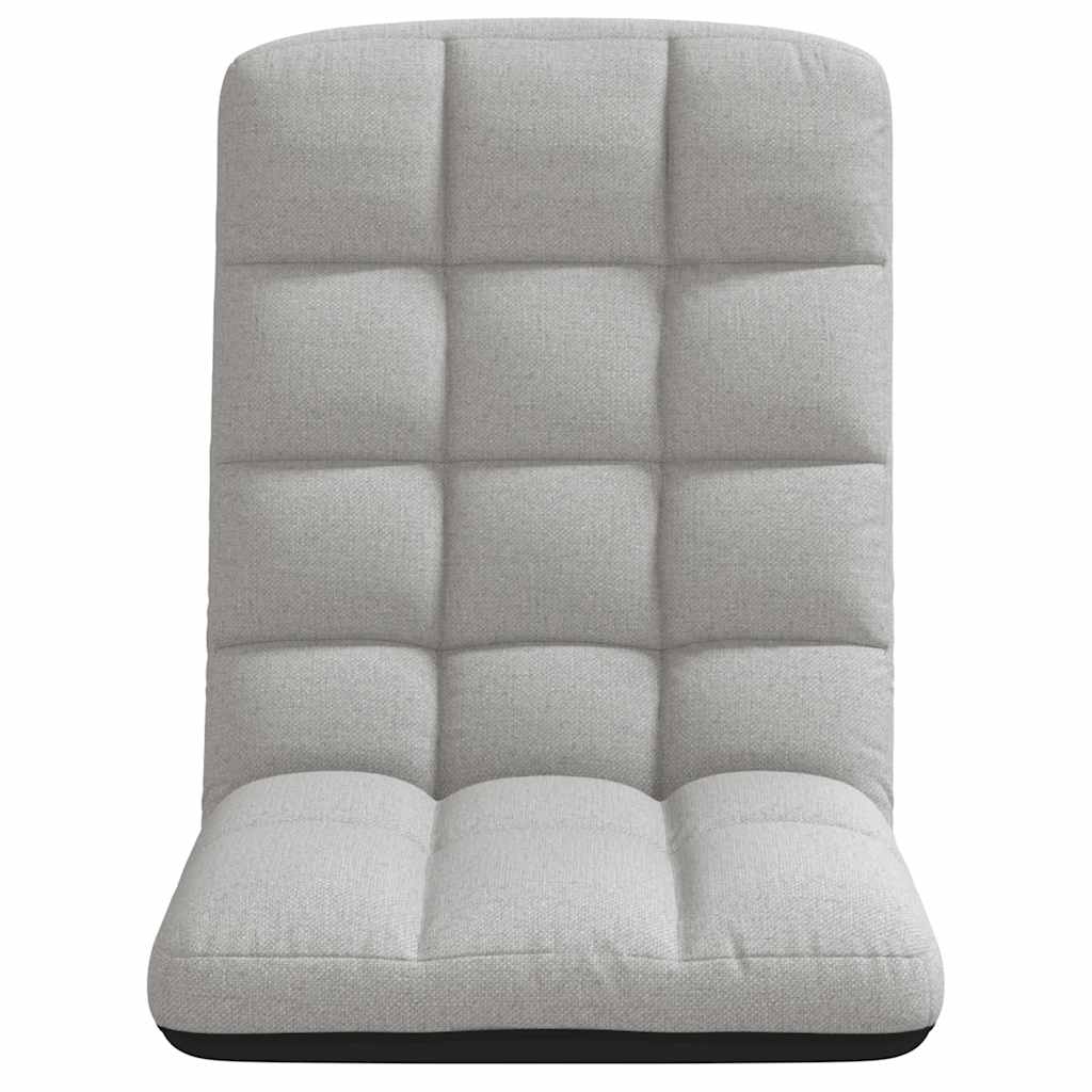 Sedia da Terra Pieghevole Grigio Nuvola 71x51x62 cm in Tessuto