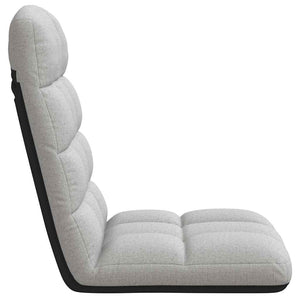 Sedia da Terra Pieghevole Grigio Nuvola 71x51x62 cm in Tessuto