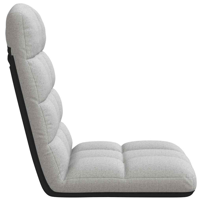 Sedia da Terra Pieghevole Grigio Nuvola 71x51x62 cm in Tessuto