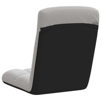 Sedia da Terra Pieghevole Grigio Nuvola 71x51x62 cm in Tessuto