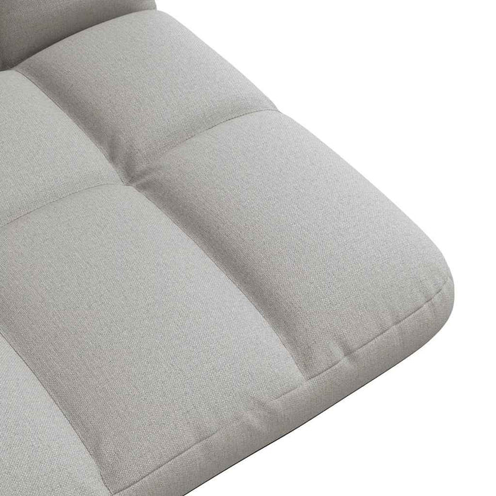 Sedia da Terra Pieghevole Grigio Nuvola 71x51x62 cm in Tessuto