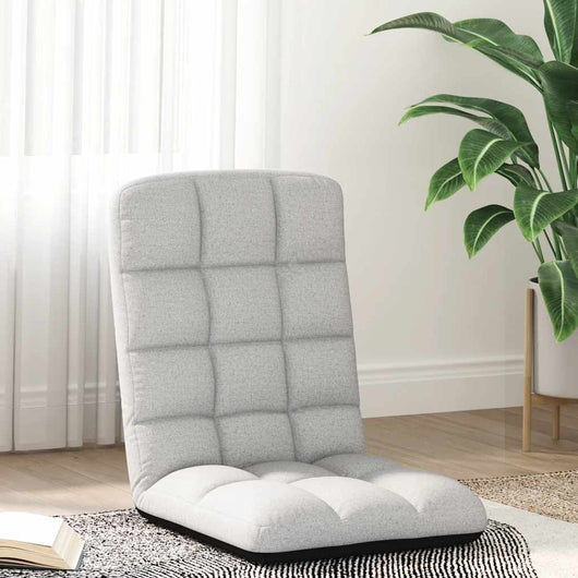 Sedia da Terra Pieghevole Grigio Nuvola 71x51x62 cm in Tessuto 4019744