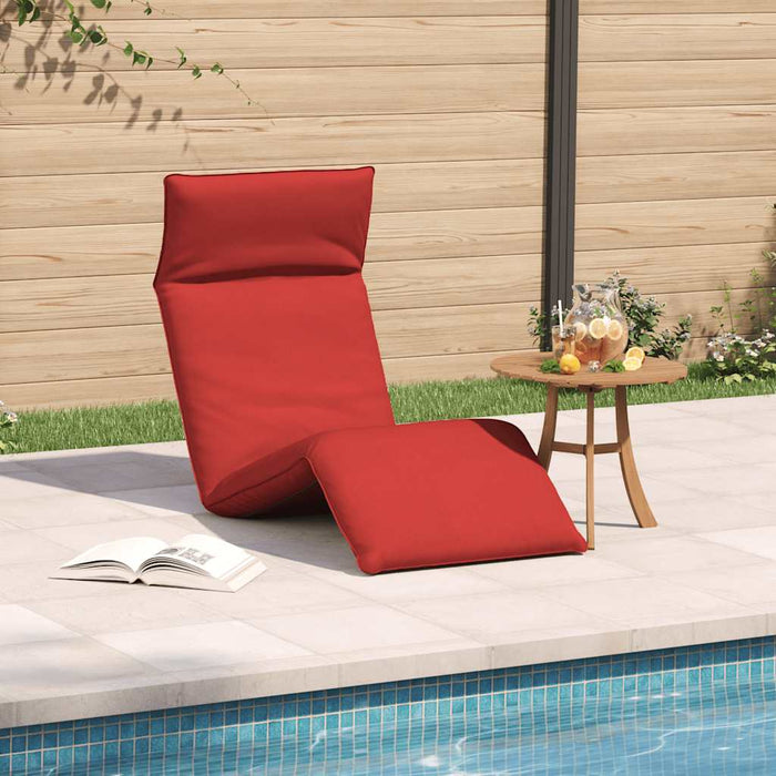 Lettino Pieghevole Rosso 175x54x8,5 cm in Tessuto Oxford 4019752