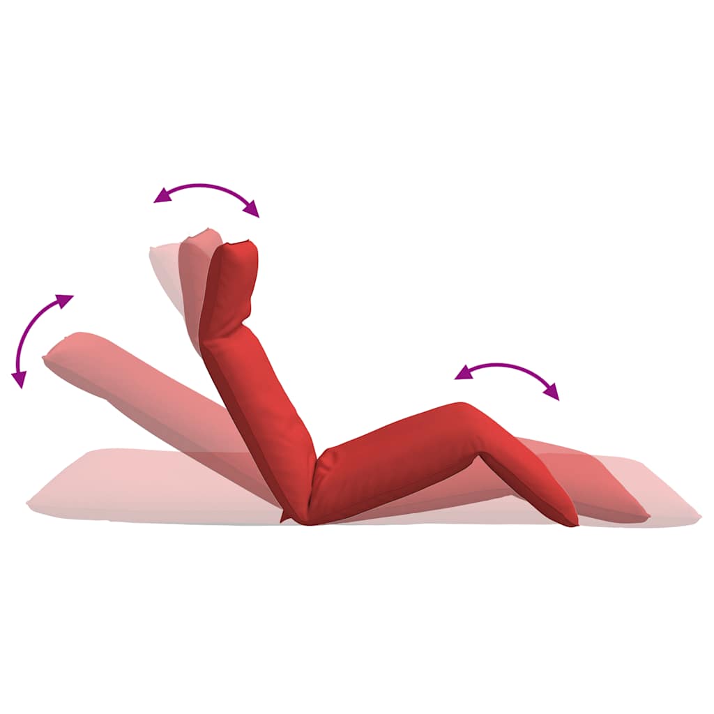 Lettino Pieghevole Rosso 175x54x8,5 cm in Tessuto Oxford 4019752