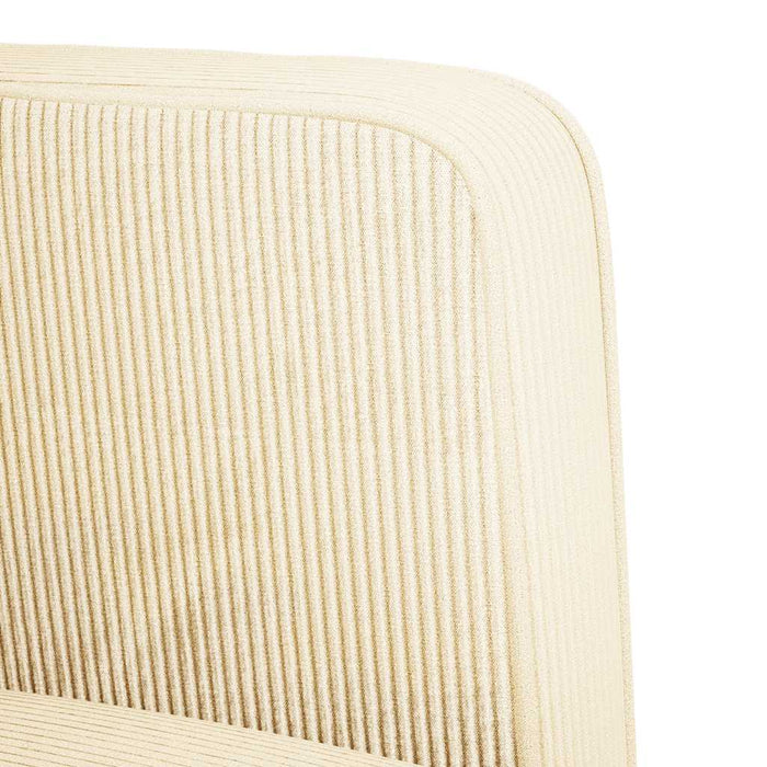 vidaXL Divano Divanetto Crema 109 cm Tessuto di Velluto a Coste