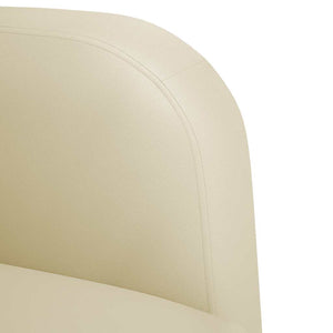 Divano Sedia con Braccioli Crema 54 cm in Similpelle 4100530