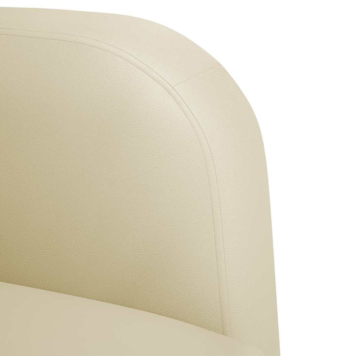 Divano Sedia con Braccioli Crema 54 cm in Similpelle 4100530