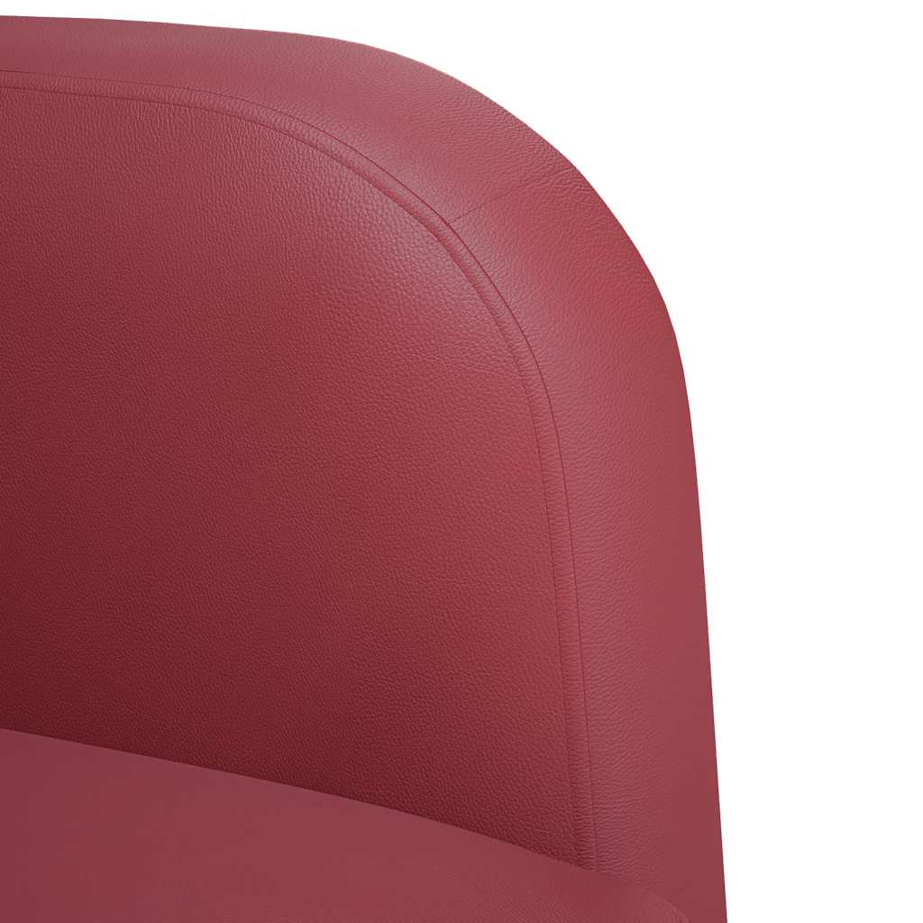vidaXL Divano Sedia con Braccioli Rosso Vino 54 cm in Similpelle