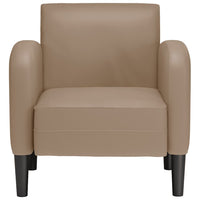 vidaXL Divano Sedia con Braccioli Cappuccino 54 cm in Similpelle