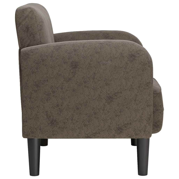 Divano Sedia con Braccioli Grigio Scuro 54 cm in Similpelle 4100535