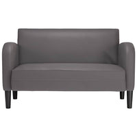 vidaXL Divano Divanetto Grigio 110 cm in Similpelle